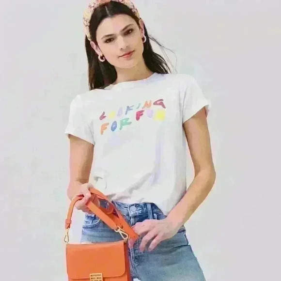 RE/DONE Looking for Fun Print Baby Tee - Picture 6 of 16